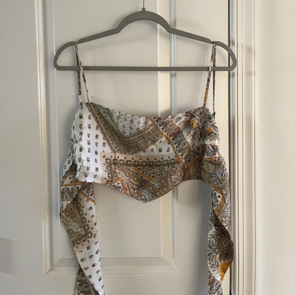 princess polly satin scarf tank